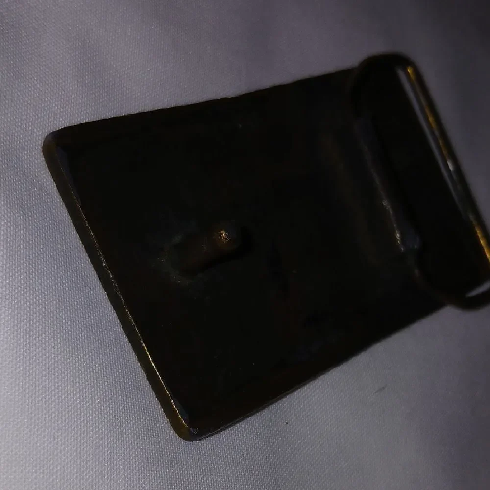 Vntg Corvette Bronze Belt Buckle - Picture 5 of 5